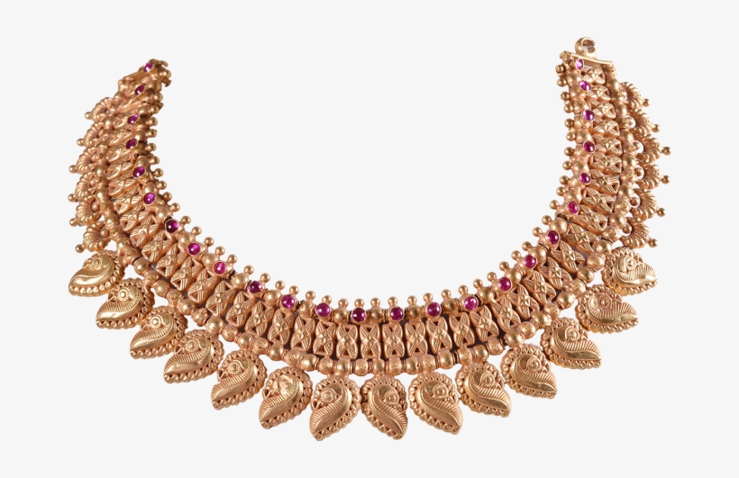Chettinad Antique Gold Necklace Designs 1812-09 - Pedivela Shimano Tiagra Speed, transparent png download