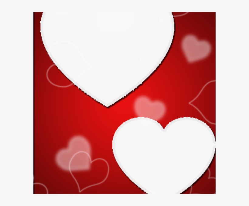 Red Love Frame With Heart - Picture Frame, transparent png download