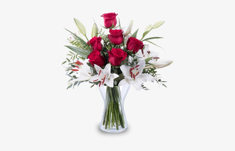 Roses & Lilies - Flower, transparent png download