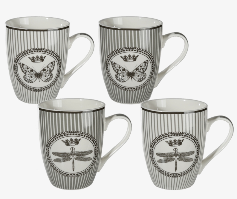 You Are Here - Mugg Fjäril Trollslända 4-p H10 Mariehult Design Sweden, transparent png download