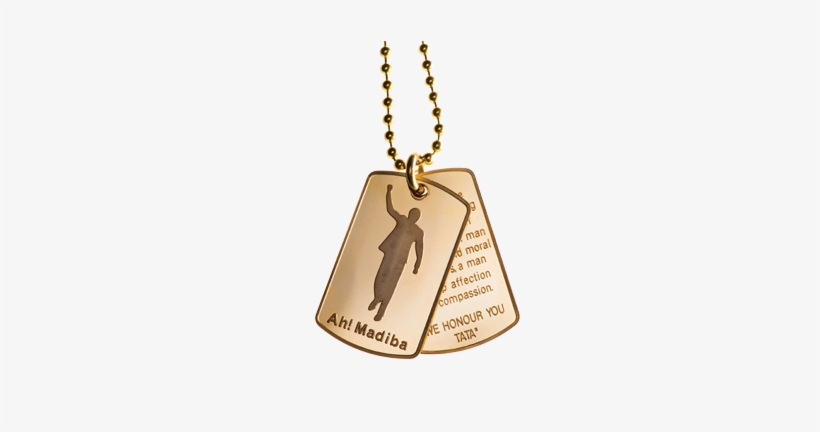 24k Gold Plated Silhouette Dog Tags With Chain - Locket, transparent png download
