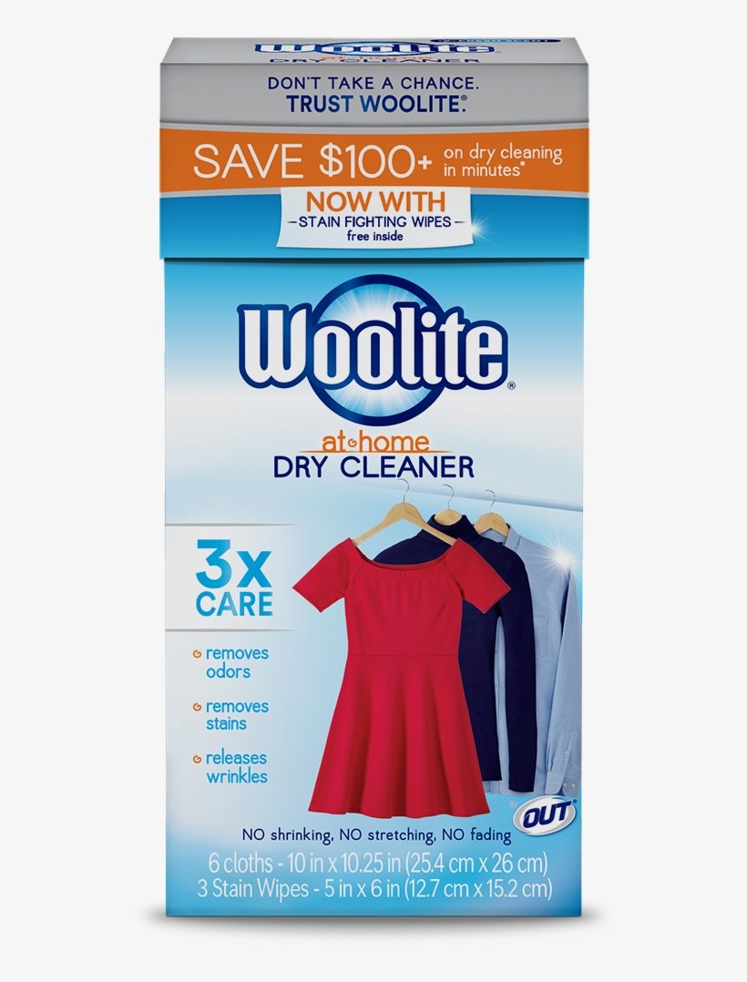 Woolite At-home Dry Cleaner Fresh Scent Package Front - Dry Cleaner Woolite, transparent png download