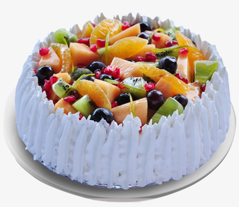 Tropical Fresh Fruit Cake Cake With Tropical Fruit Png Image Transparent Png Free Download On Seekpng