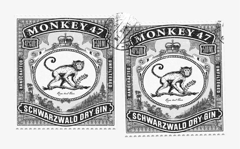 Monkey 47 Black Forest Distillers Äußerer Vogelsberg - Monkey 47 Dry Gin 50cl Bottle, transparent png download