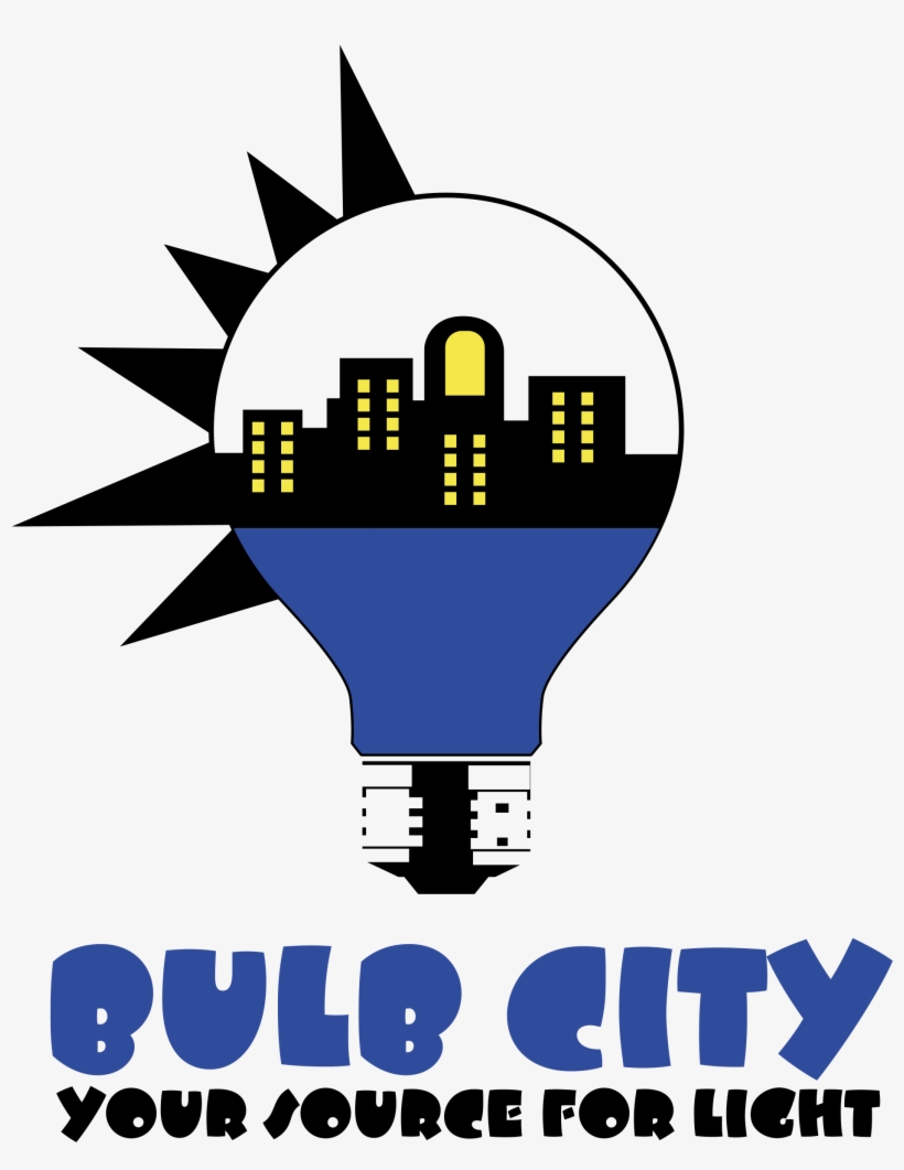 Bulb City Logo Png Transparent - Bulb Logo City, transparent png download