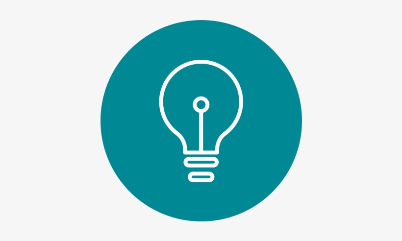 Icon Round Idea Bulb - Mobile Phone, transparent png download