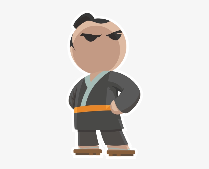 Basho Man 9 Thumb Png - Animated Men Png, transparent png download