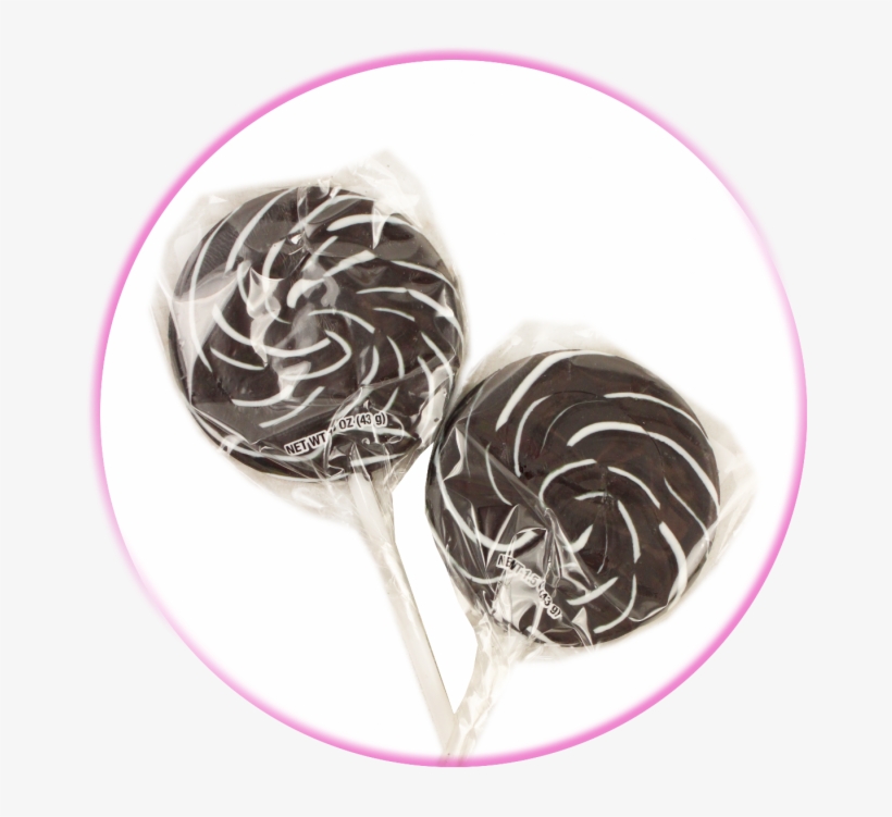 Black Swirl Lollipops - Chocolate, transparent png download
