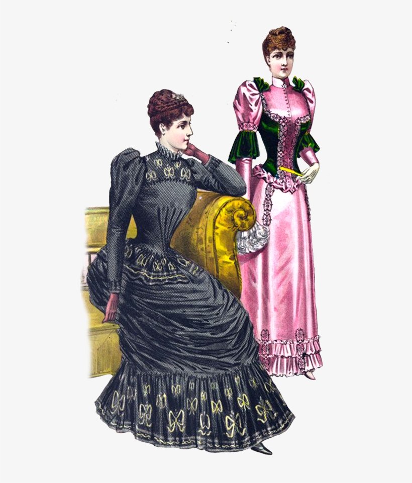 Victorian Clipart Of Fashion - Victorian Era, transparent png download