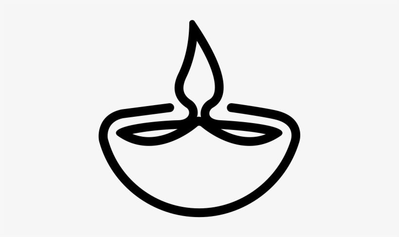 Black And White Diya Lamps, transparent png download