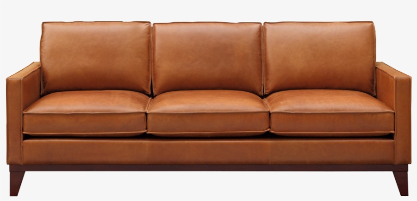 Thorpe Leather Loveseat | Thomas Cole | Brown, transparent png download