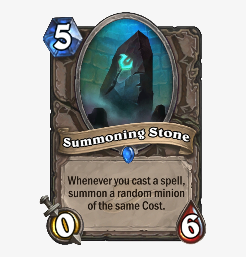 Summoning Stone - Hearthstone Card, transparent png download
