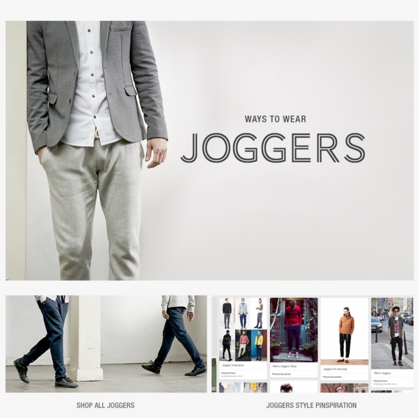 Ways To Wear Joggers - Tuxedo, transparent png download