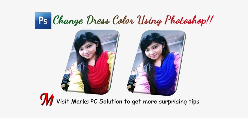 Change The Color Of Dress Using Photoshop - The Dress, transparent png download