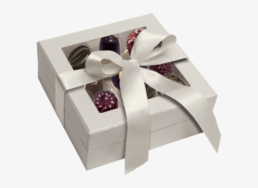 Wedding Ribbon Box @ 18 Piece - Silver Windowed Gift Boxes, transparent png download