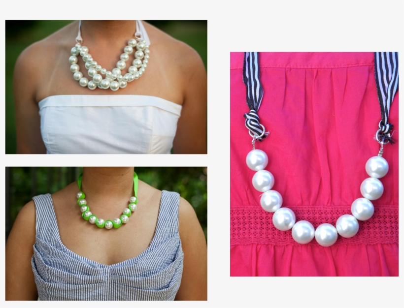 Diy, Pearls, Ribbon, Necklace, Catholic Wedding Planning, - The Catholic Bride, transparent png download