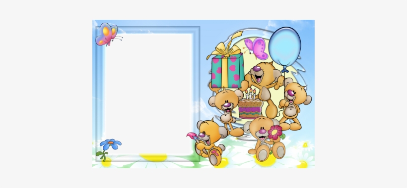 Birthday Cartoon Child Frames Photos - Birthday Frame Images Cartoon, transparent png download