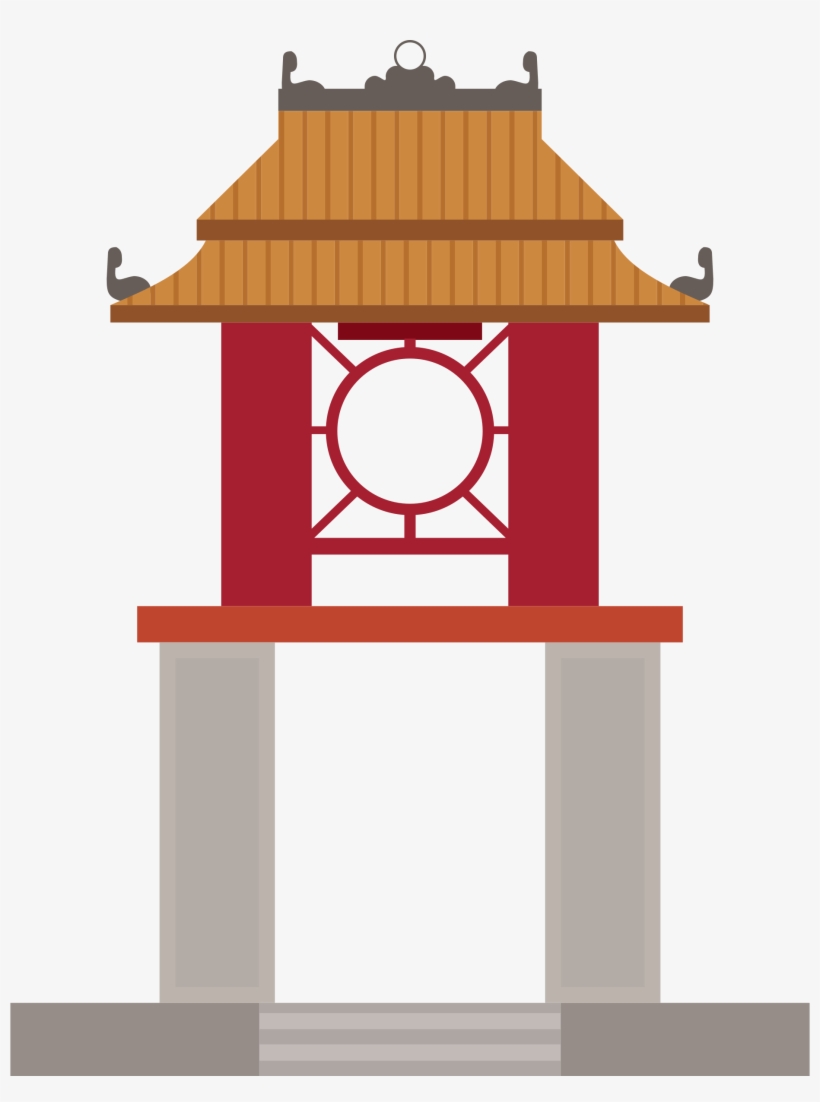 Clipart - Vietnam Landmark Vector Free, transparent png download