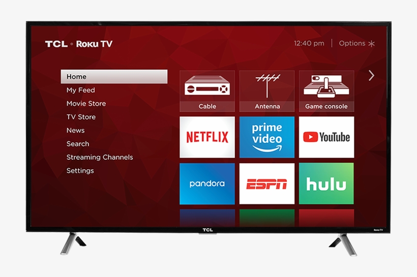 Tcl 49” Class 4-series 4k Uhd Led Roku Smart Tv 49s405 - Tcl S Series 49s405 - 49" Led Smart Tv - 4k Ultrahd, transparent png download
