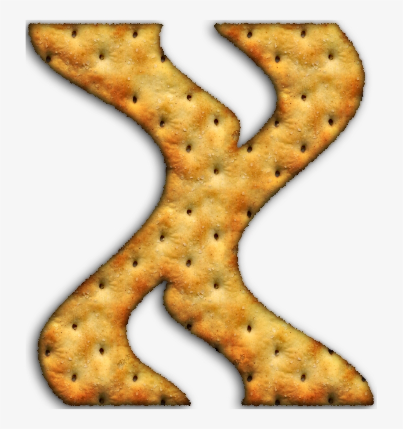 Alfabeto Hecho Con Galletas Saladas - Crackers, transparent png download