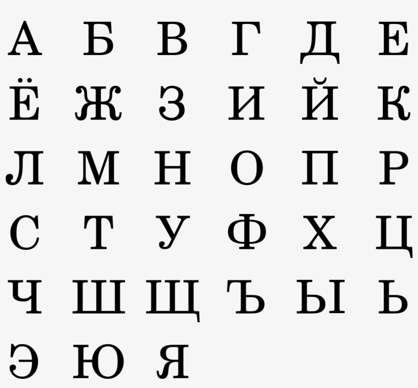 Russian Alphabet, transparent png download