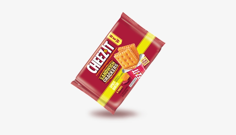 Cheez-it Sandwich Crackers Spicy Queso - Cheez-it Cheez-it Kelloggs Sandwich Crackers Spicy, transparent png download