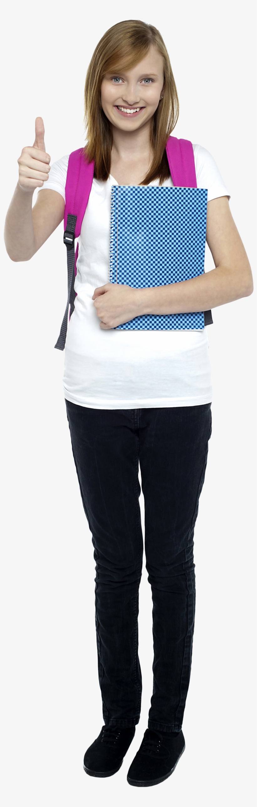 Women Pointing Thumbs Up Png - Printing, transparent png download