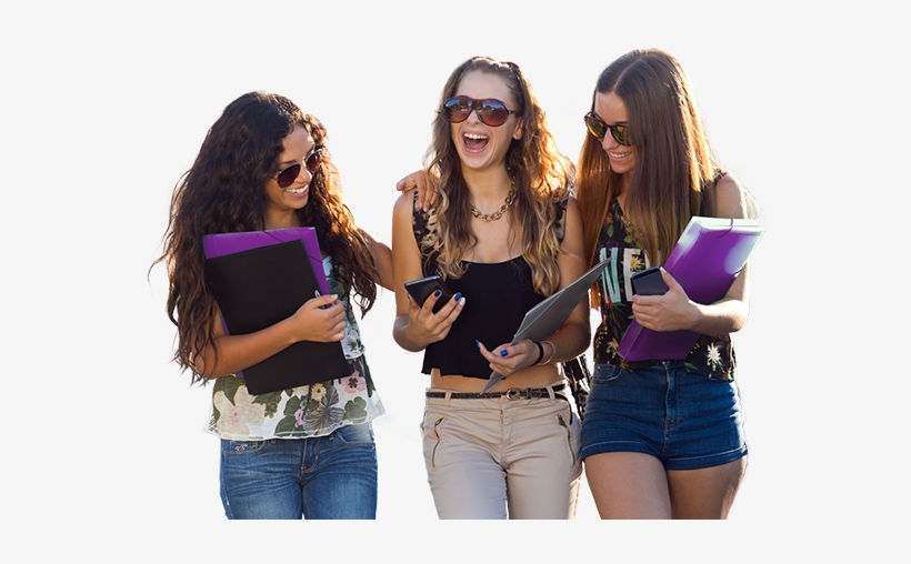 Image Not Available - Girls With Phone Png, transparent png download