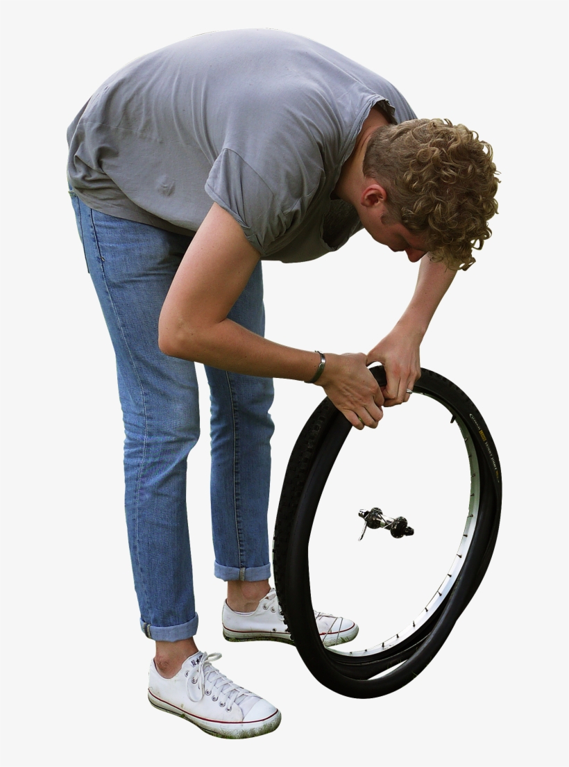 Changing Tyre Png Image - Repairing People Png, transparent png download