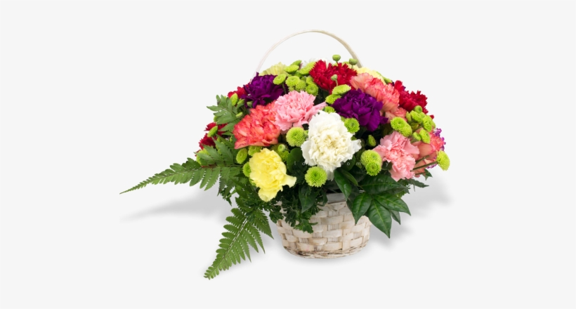 New Carnation Basket - Basket, transparent png download