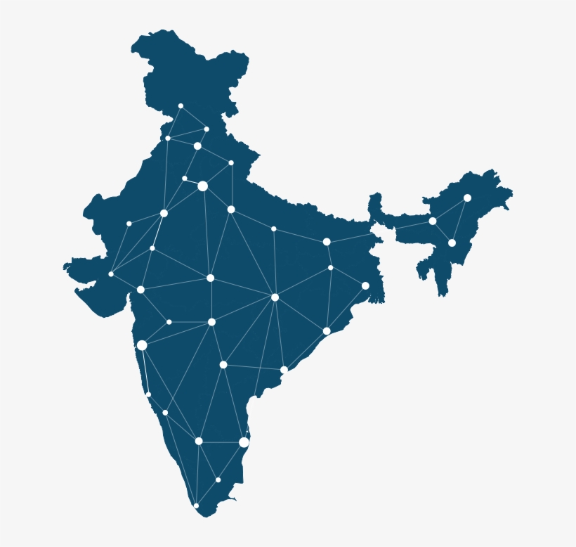 5,00,000 Unique Trucks And Growing - India Map For Powerpoint, transparent png download