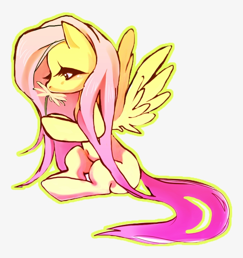 Malabee, Flower, Fluttershy, Safe - Mlp Fluttershy Speedpaint, transparent png download