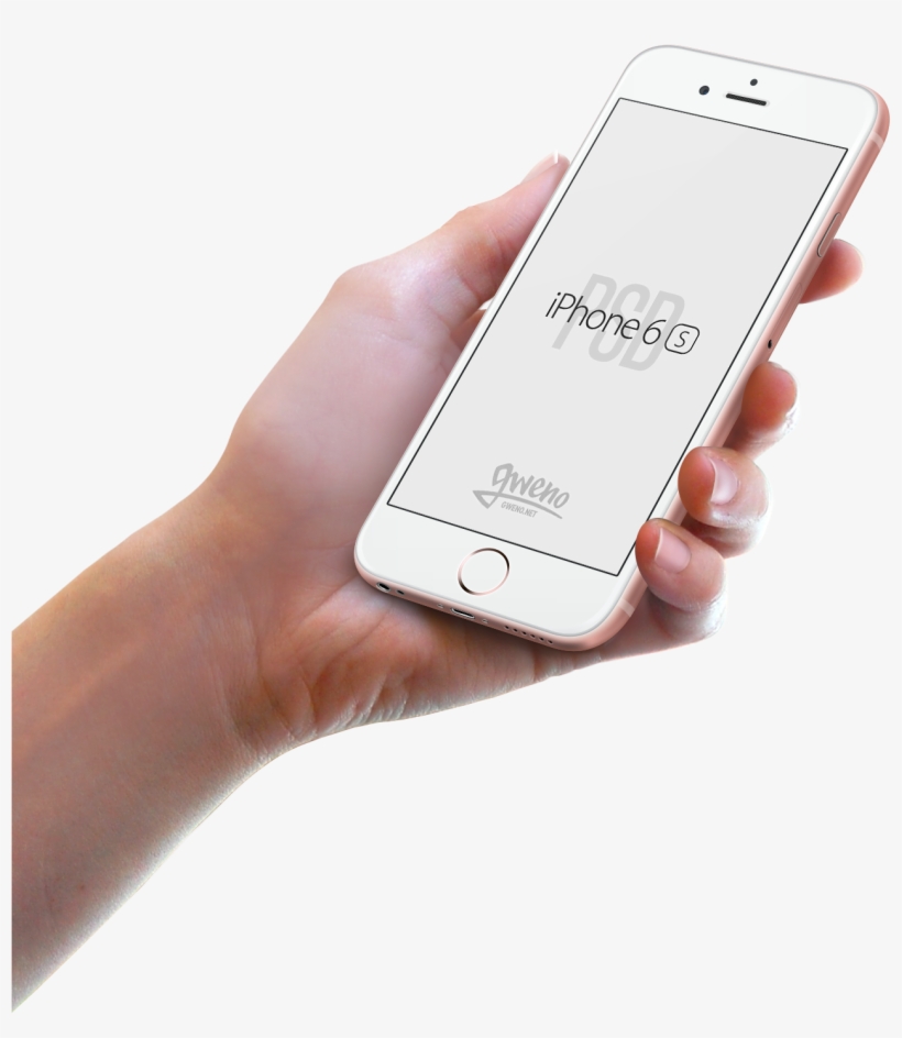Iphone 6s Mockup Hand - Pohopa 4 Feet Tall Tower Bluetooth Speakers Simulation, transparent png download