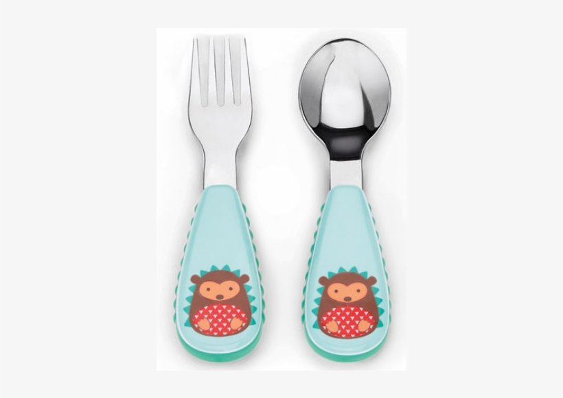 Sale Skip Hop Zootensils Fork And Spoon Hedgehog - Skip Hop Zoo Fork & Spoon Utensil Set - Hedgehog, transparent png download