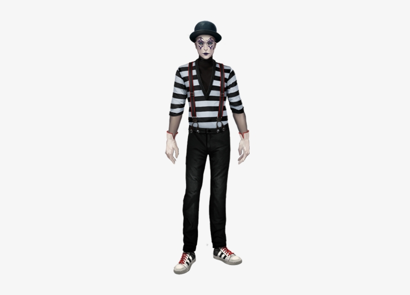 Male Carnival Mime Costume - Male Circus Halloween Costumes, transparent png download