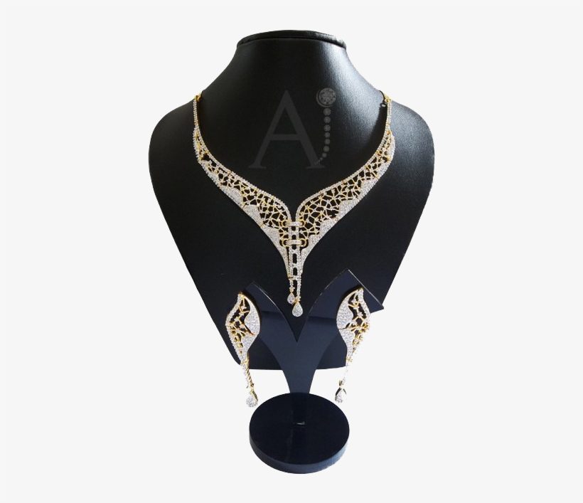 American Diamond Jewellery - Necklace, transparent png download