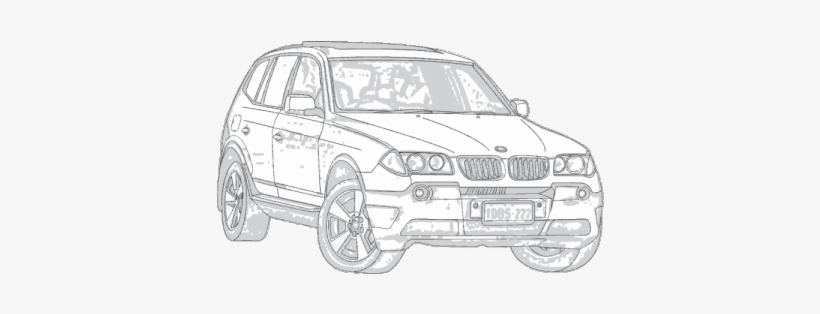 Picture Transparent X E Aerpro - Bmw X3 2006 Sketch, transparent png download