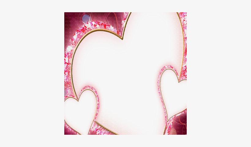 Pink Hearts Frame - Marcos Para El Dia De Las Madres De Corazones, transparent png download