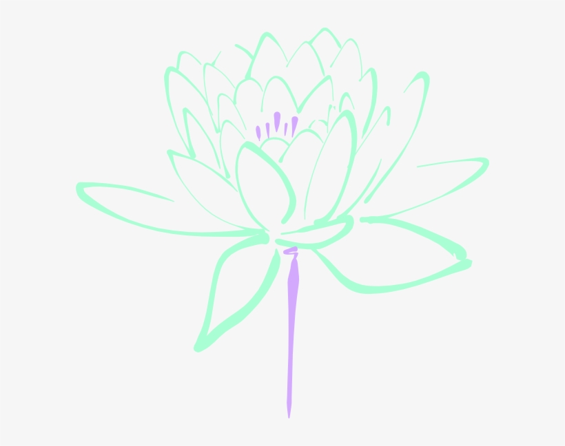 How To Set Use Purple Mint Lotus Clipart, transparent png download