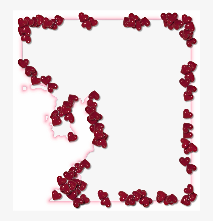 A Map Of Hillsborough With A Pink Glow Outline And - Fancy Frame, transparent png download