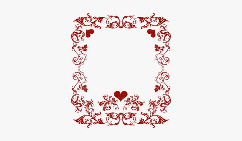 Kaz Creations Valentine Deco Love Hearts Red Border - Valentines Day Border Clip Art, transparent png download