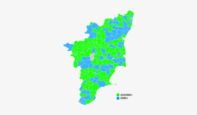 Tamil Nadu Legislative Election Map Updated - Tamil Nadu Map Clipart, transparent png download