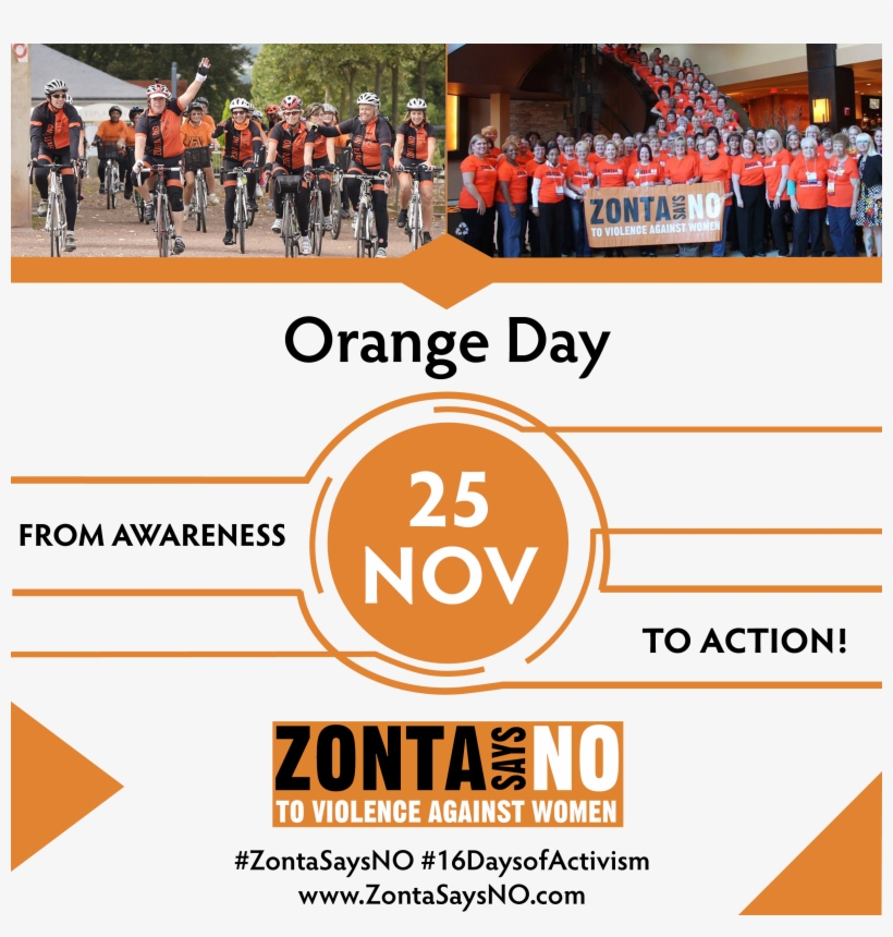 Zonta Says No Orange Day - Crowd, transparent png download