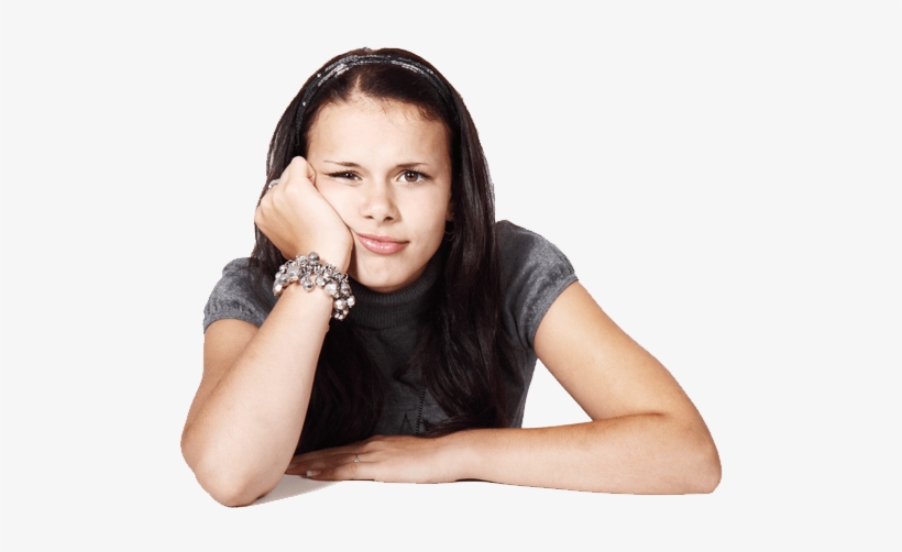 Dry Eye Girl - Bored Girl, transparent png download