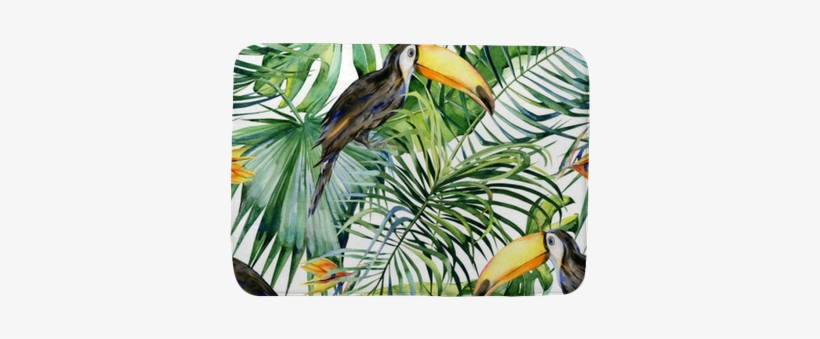 Tropical Leaves, Dense Jungle - Watercolor Illustration Free Jungle, transparent png download