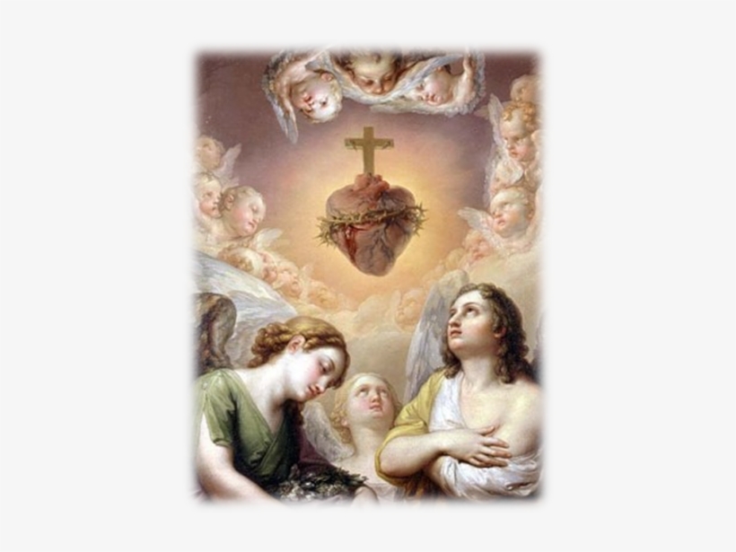 Taught His Disciples How To Preach, - Jose De Paez Sacred Heart Of Jesus Surr, transparent png download