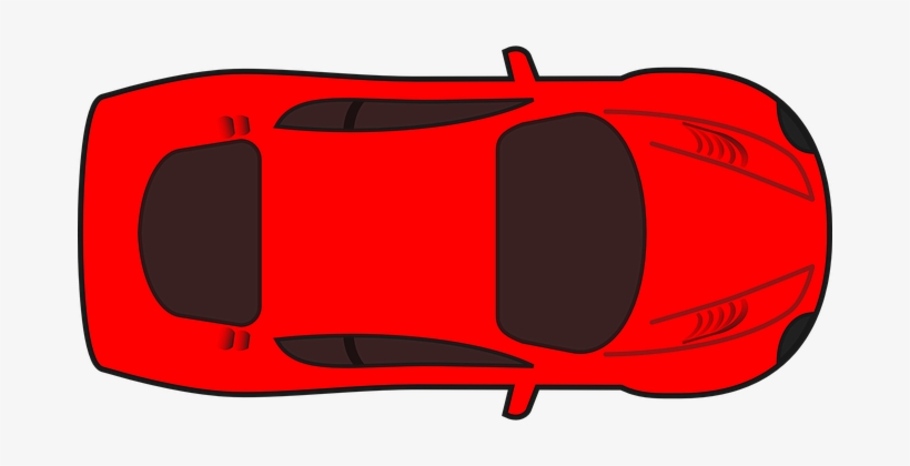 Car, Red, Vehicle, Automobile, Auto - Car Clipart Top View, transparent png download