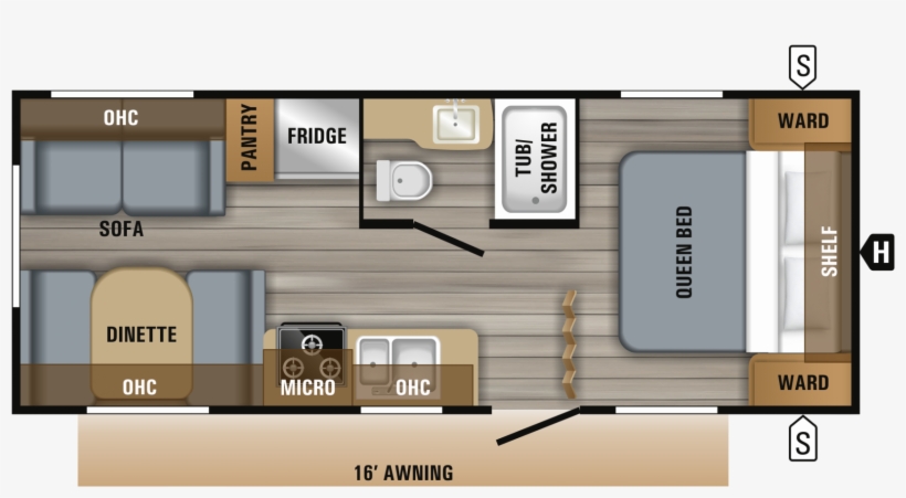 Click Here For Larger Image - 2019 Jay Flight Slx 245rlsw, transparent png download