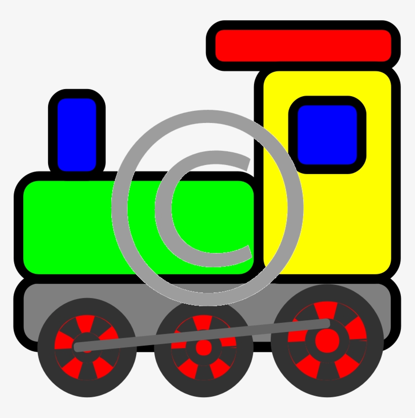 Colourful Train 1 - Toy Train, transparent png download