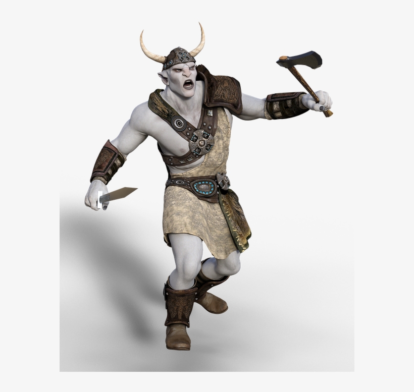 Ork, Warrior, Axe, Sword, Fantasy, Mythical Creatures - Axe, transparent png download